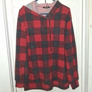 Miroh Men's Stylish Red and Gray Checkered Flannel.